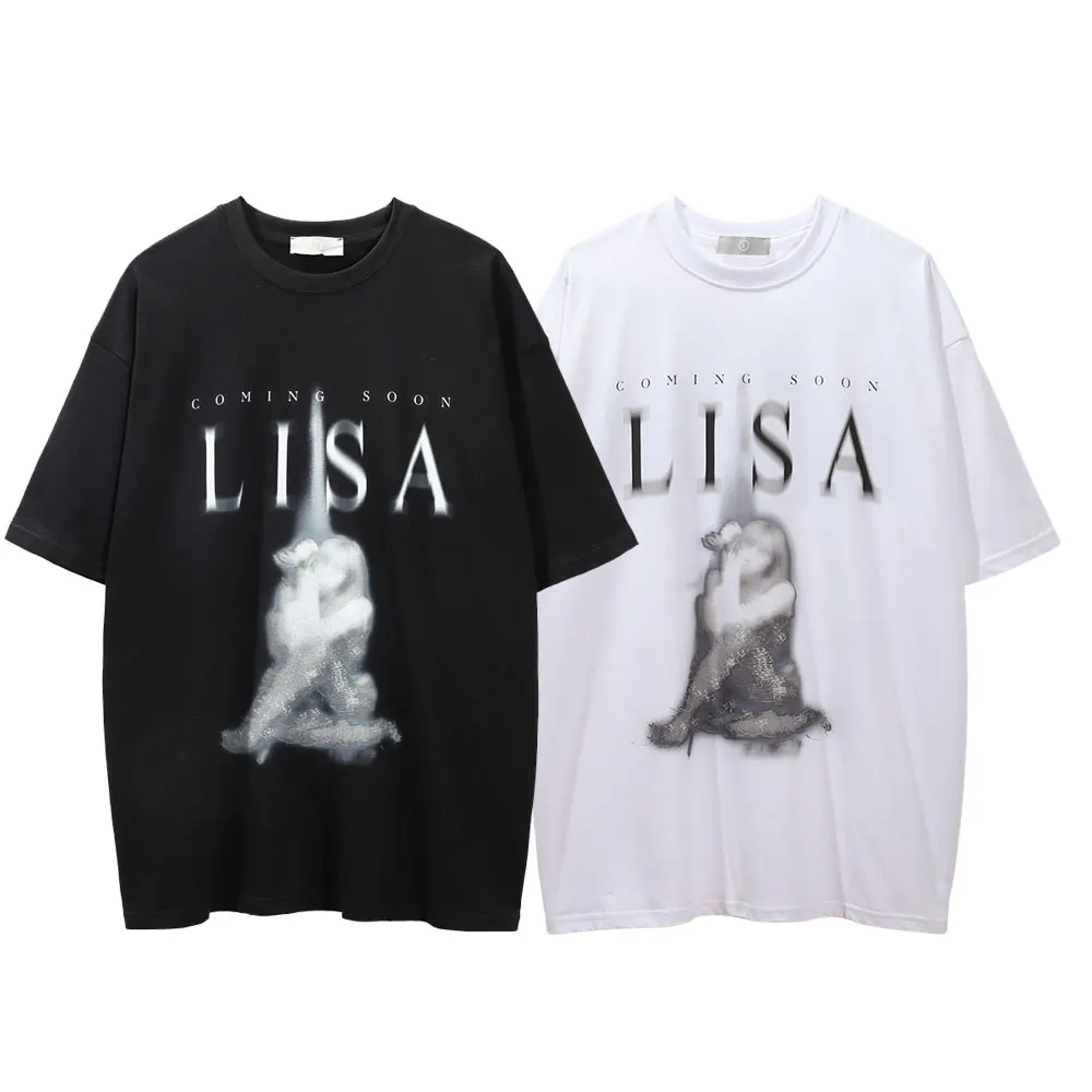 

Solid Color T Shirt Men Women Cotton Vintage Washed Oversized Harajuku Tshirt Streetwear Summer Casual T-shirt Free Shipping