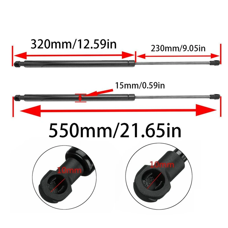 4 шт. задние газовые стойки для багажника Nissan X-Trail 2001-2006 90450-8H31A 90451-8H31A