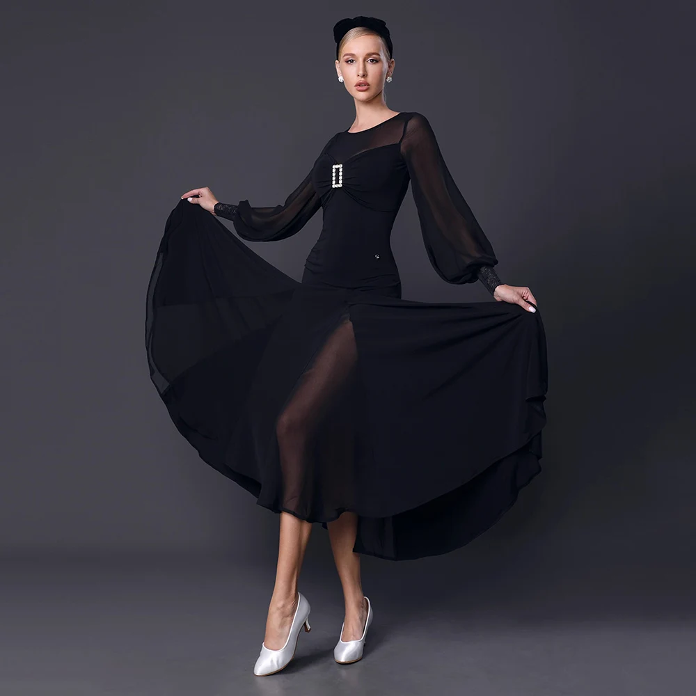 

Customized 2023 New Ballroom Dance Dress Competition Women Standard Modern Practice Costumes Performance Waltz Party Clothes