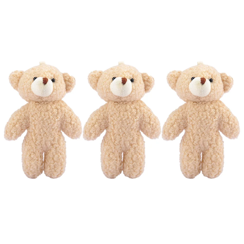 

3 Pcs Car Keys Keychain Keyring Bulk Stuffed Animals Kids Kids Animals Keychain Car Parts Keychain Tiny Mini Bear Key Chain