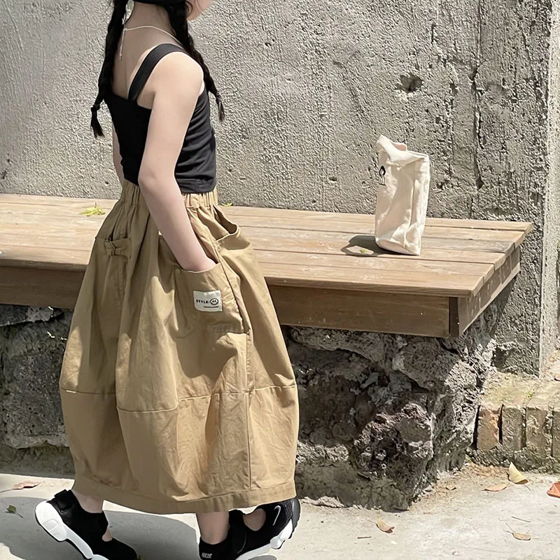 

Японское детское летнее платье для девочек, новая Корейская версия, юбка с цветами и бутонами, платье для работы, юбка-труба 6-80