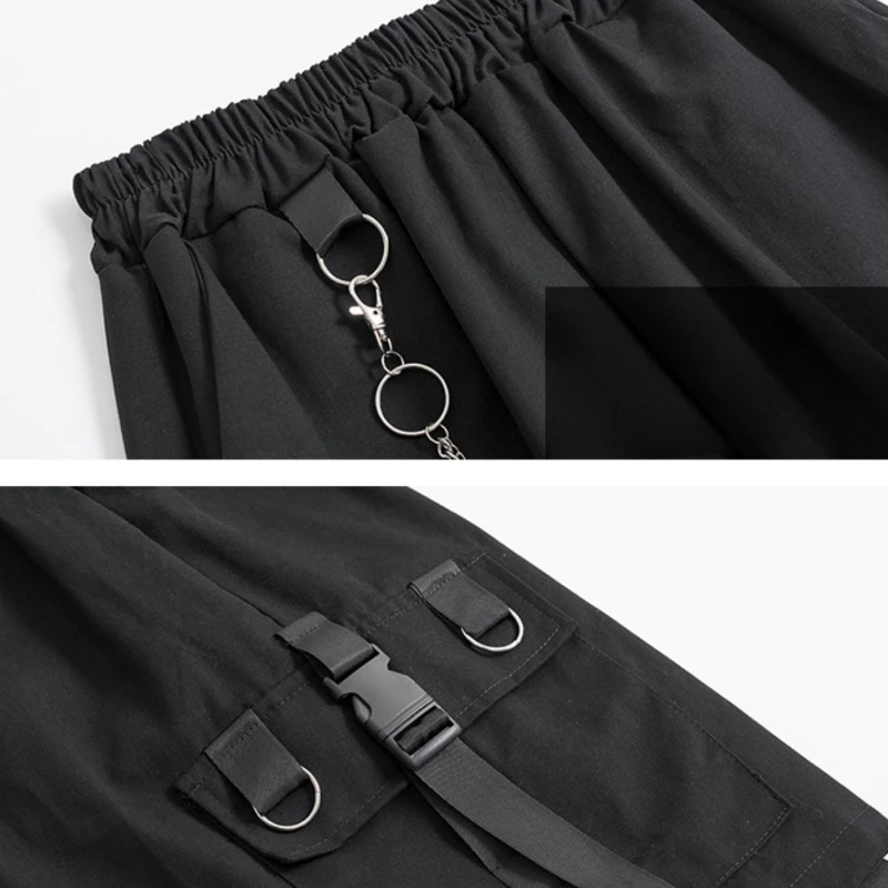 Шорты-карго Женские Мешковатые в стиле Харадзюку повседневные Модные уличные