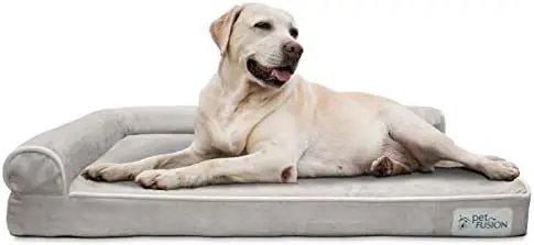 

Ортопедическая кровать для собак | Твердая пена с эффектом памяти CertiPUR-US, Водонепроницаемая подкладка | Средний/большой и XL | Съемный чехол из микрозамши Ava