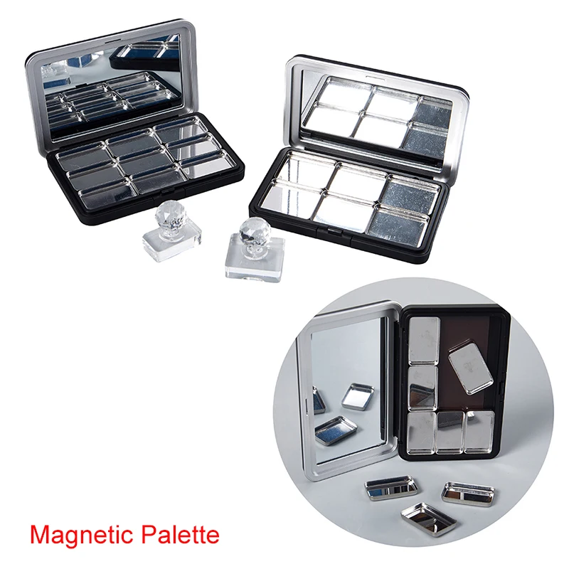 

Plastic Eyeshadow Blush Pressed Powder Palette Tray Organizer Case Box Empty Magnetic Palette Makeup Case Organizer Container