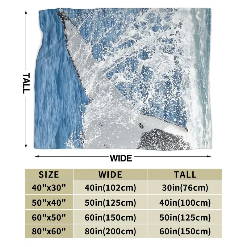 Одеяло с рисунком Кита и хвоста мягкое теплое Фланелевое покрывало распылителем