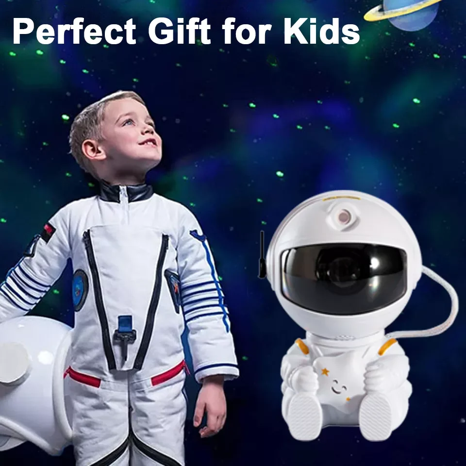 Astronaut Galaxy Projector Starry Sky Night Light Led Night Lamp for Children Party Decoration Kid Birthday Gift Portable
