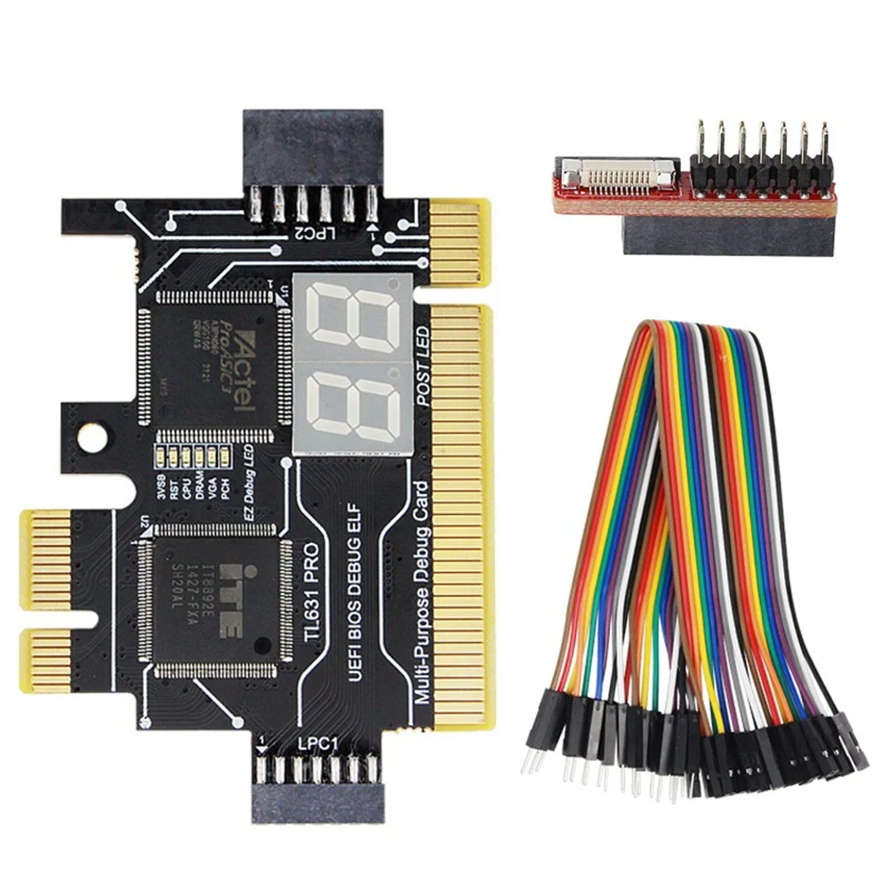

TL631 Pro LPC-DEBUG Diagnostic Card PCI PCI-E Mini PCI-E Motherboard Multifunction Desktop Laptop Diagnostic Analyzer