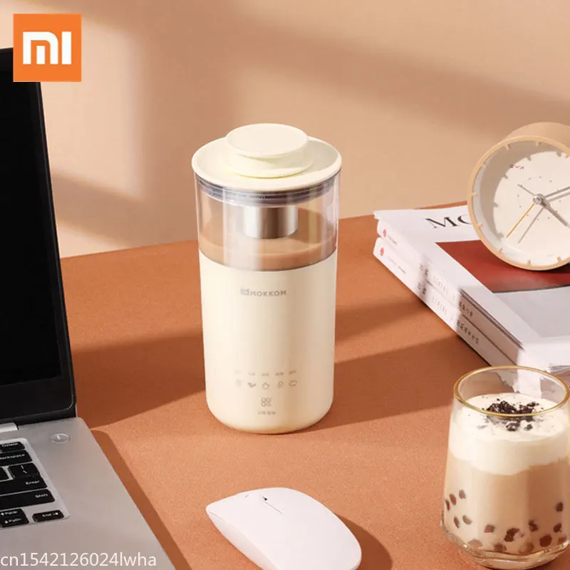 

Кофеварка Xiaomi Mokkom многофункциональная портативная электрическая для молока, чая многофункциональная машина вспениватель молока автомати...