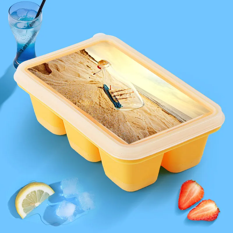 

Drift Bottle DIY Creative Silica Ice Cube Maker Cool Whiskey Wine Grid Big Ice Cream Mold Large Food Grade Fruit Moule A Glace