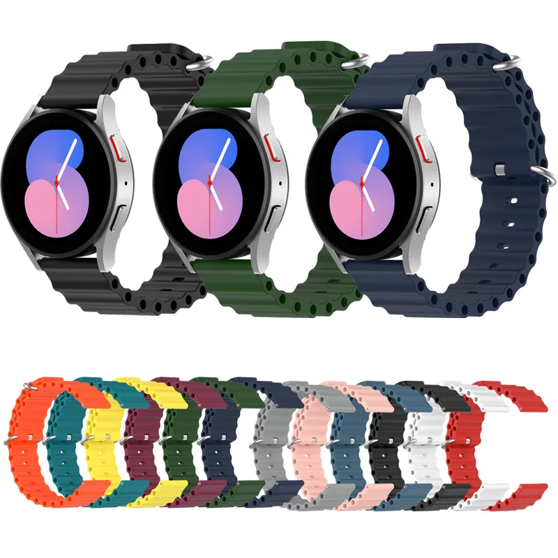 

20mm Silicone Strap For Samsung galaxy watch 3 41MM/42mm/active2 Bracelet For Huawei watch GT2 42mm/watch 2/amazfit GTS Correa