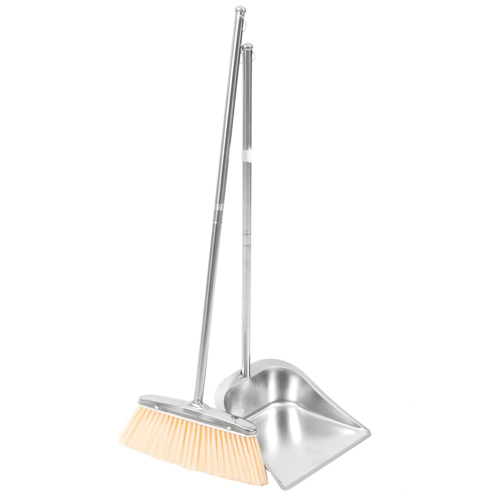 

Broom Dustpan Kit Convenient College Dorm Dustpans Stainless Steel Home Office