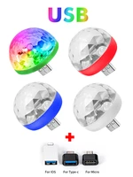 mini portable led light portable cell phone stage lights rgb projection lamp party dj disco lamps car atmosphere ball light
