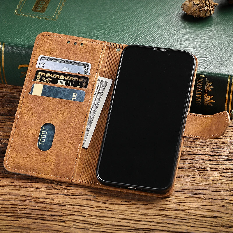 Leather Case For Samsung Galaxy S21 S20 FE S22 Ultra S10 S9 S8 Plus S10E Note 10 Lite Plus 20 Ultra 9 8 Flip Book Case Cover