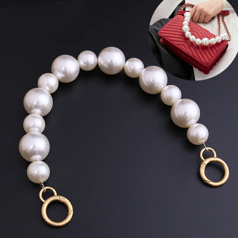 

Decorative Bag Pearl Chain Personality Hand Carry DIY Handmade 35cm