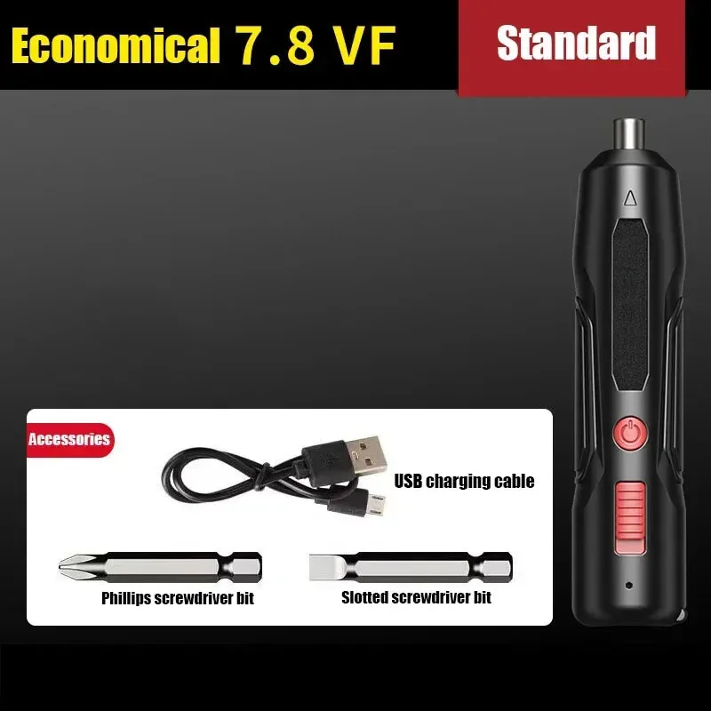 

Электрическая отвертка, набор беспроводных перезаряжаемых отверток, автоматический набор инструментов для домашнего ремонта со светодиодной подсветкой и USB-кабелем