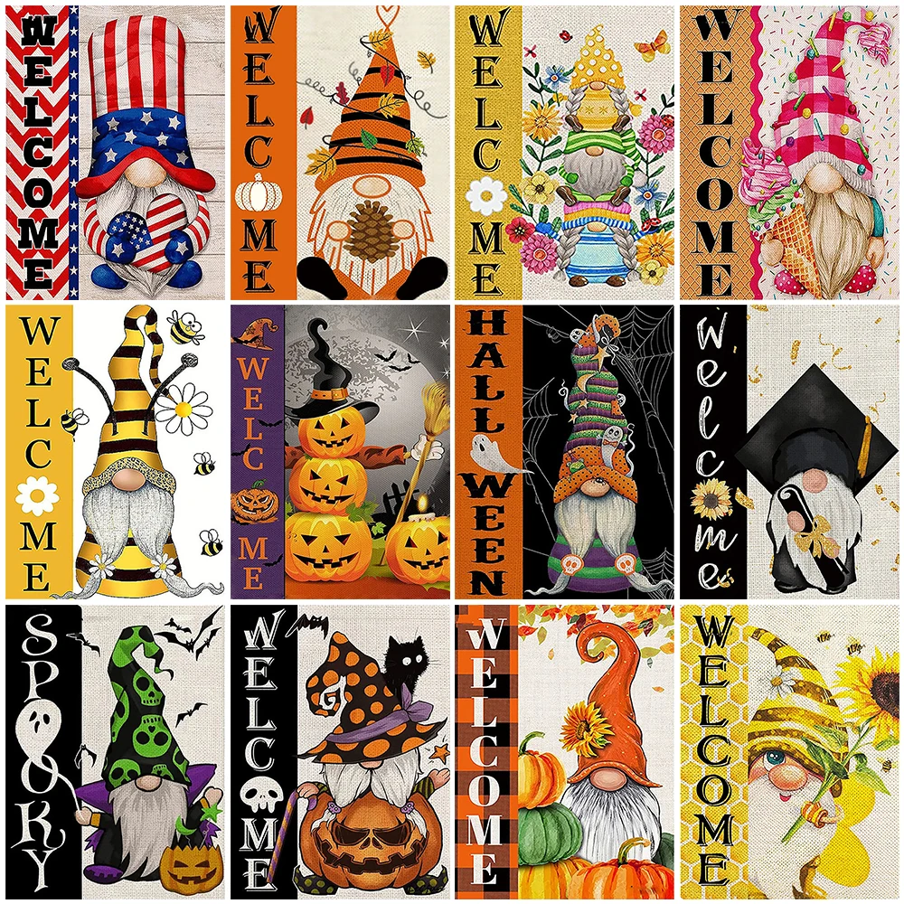 Алмазная живопись для детей на Хэллоуин полный набор вышивки мультяшными