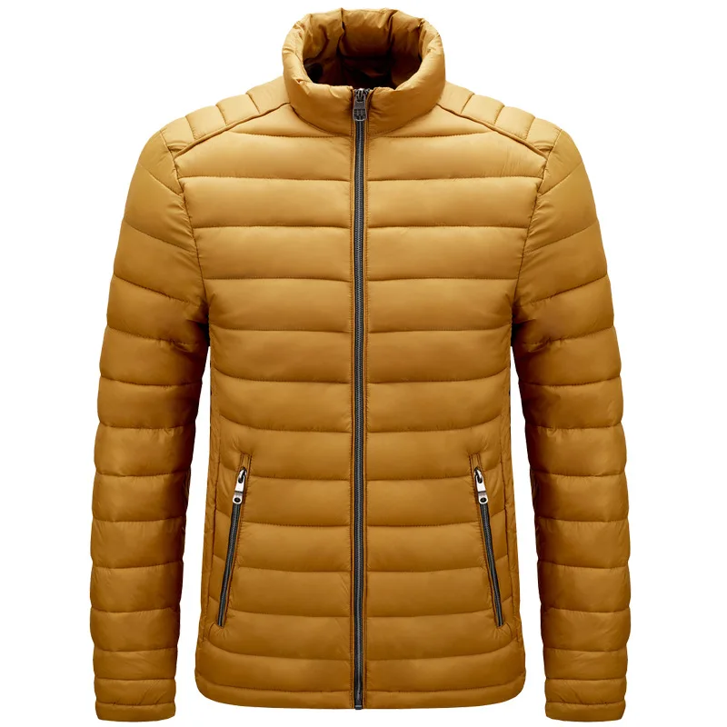 Men's Jacket The New Parkas Stand Collar Winter Jackets Thin Cotton Coat Men's Cold Jacket