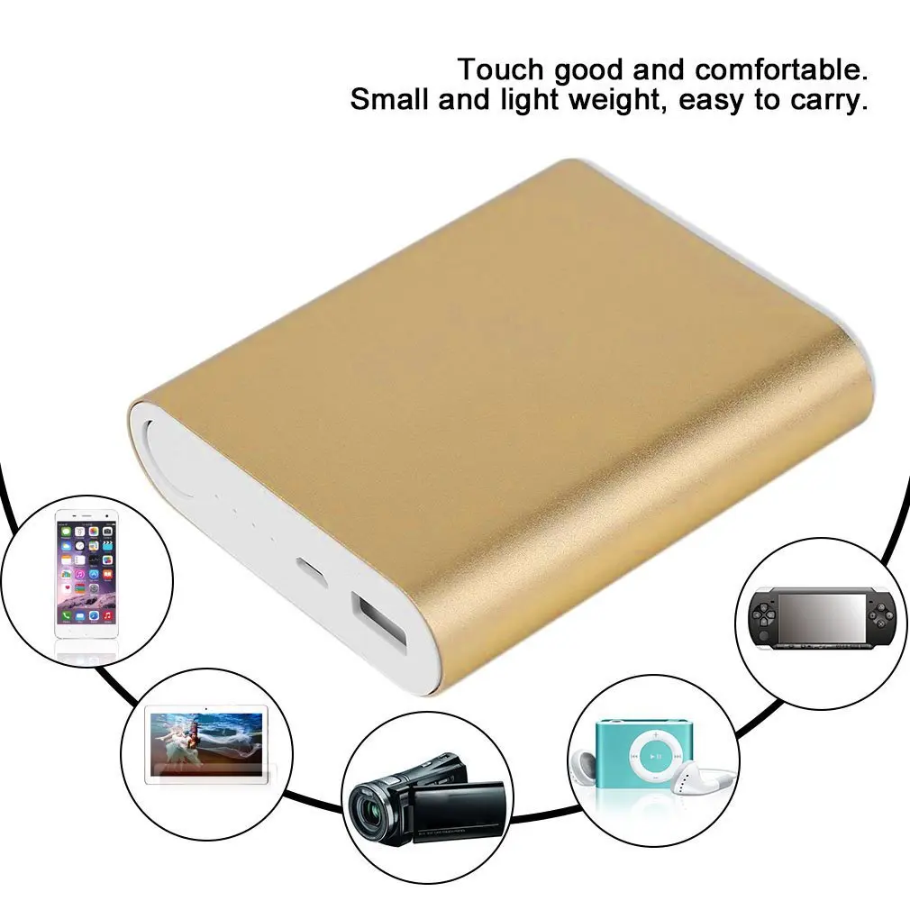 

1 шт., внешний резервный аккумулятор большой емкости с USB, 4*18650