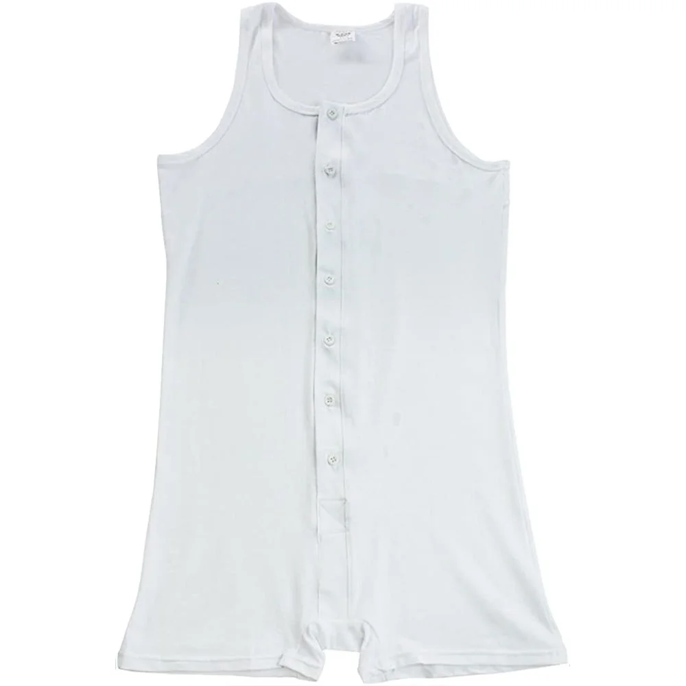 Men's One Piece Sleeveless Bodysuit Leotard Bodywear Singlet Underwear Sportswear Jumpsuit for Fitness Workout Gym Body Shaper