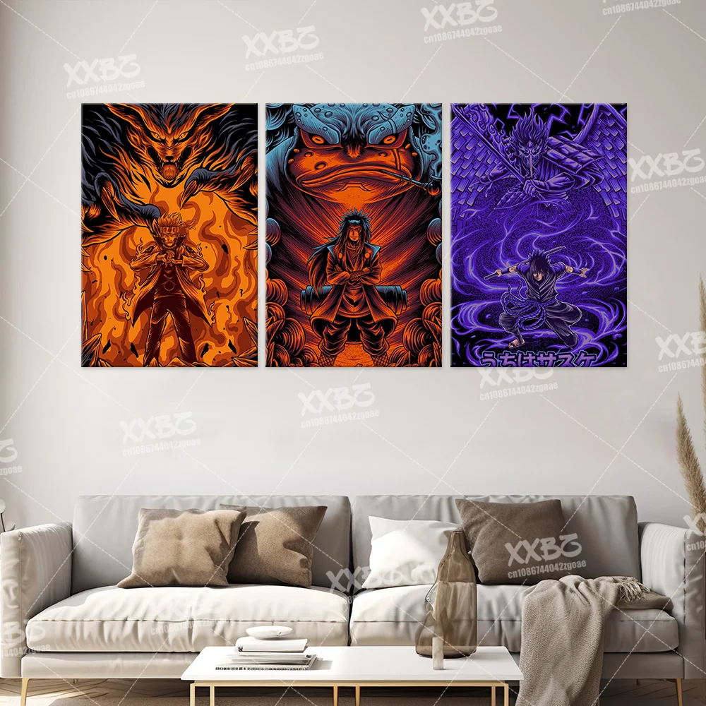 Удзумаки постер Naruto Jiraiya картина в стиле аниме Hatake Kakashi Home Decor Uchiha Sasuke без рамки