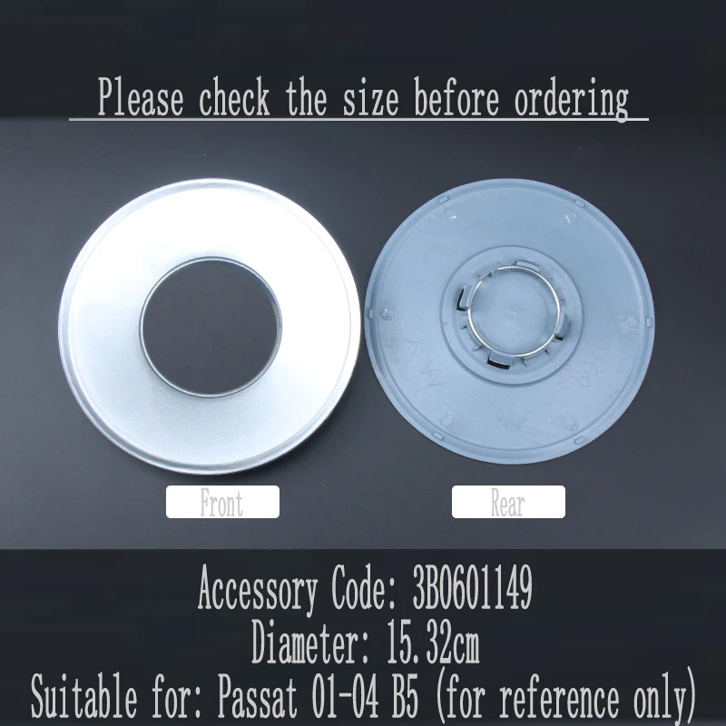 

4pcs/set 15.32cm VW Logo car Wheel Center Hub Rim Cap Cover Emblem for VW Volkswagen Passat 01-04 B5 3B0601149 Badge Accessories