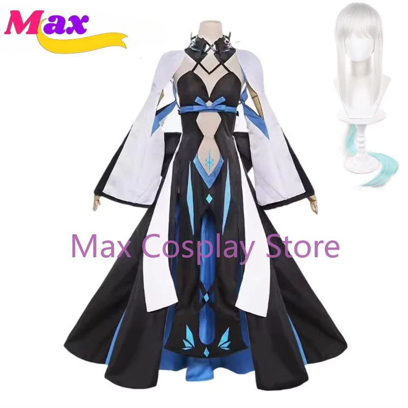 Фото Max Cos Fate/Grand Order Morgan Косплей Костюм FGO Morgan Платье Костюмы на Хэллоуин Вечернее Платье Женское №1