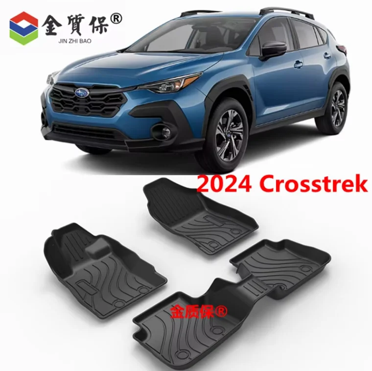 Фото Используйте для автомобиля Subaru Crosstrek 2024, автомобильный коврик Crosstrek, полный комплект отделки, подходит для Subaru Crosstrek, водонепроницаемый напольный коврик №1