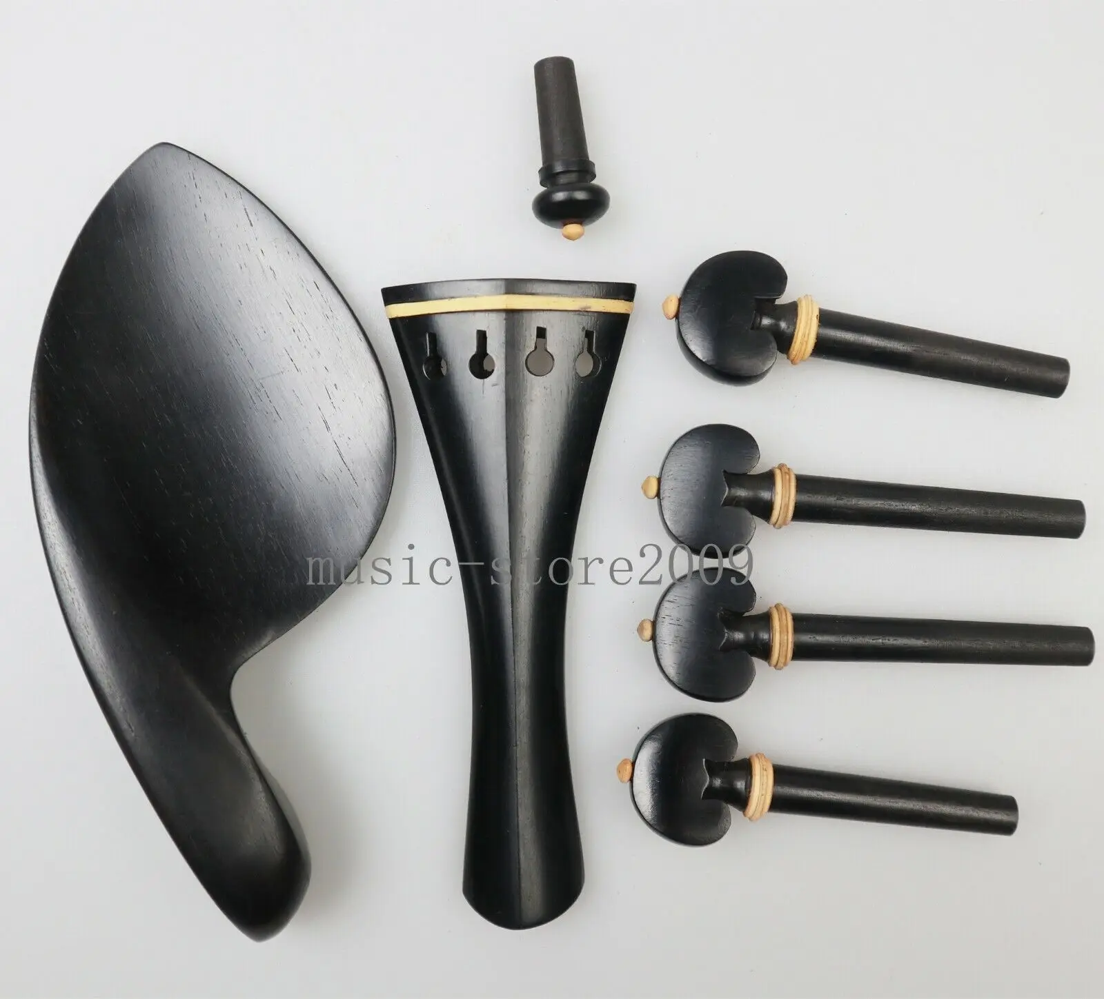 Ebony Wood Viola Parts Accessories Fitting Pegs Chinrest Tailpiece Endpin enlarge