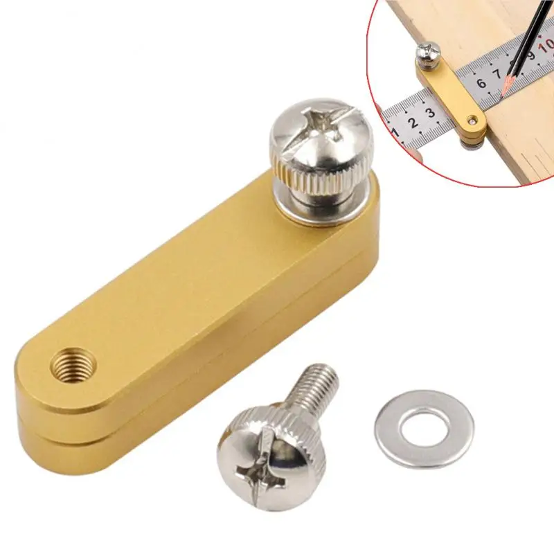 

Steel Ruler Positioning Block Angle Scriber Line Marking Gauge Ruler Locator Woodworking Carpentry Scriber Measuring Tools Gauge
