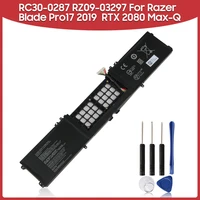 original replacement battery 4583mah for razer blade pro17 2019 rz09 03297 rtx 2080 max q rechargerable batteries