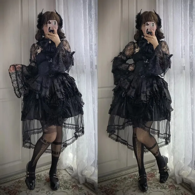 Рубашка с длинными рукавами в стиле ретро Jirai Kei осенняя рубашка универсального