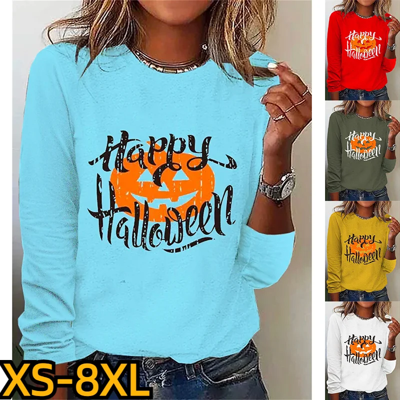 

2023 New Women's Round Neck T-shirt Casual Fashion Design Long Sleeve Autumn 3D Print Pullover Everyday Street Loose Tee Shirt