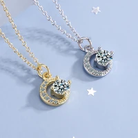 womens neck chain necklace moon crystal female necklace vintage luxury designer korean jewelry bridesmaid gift free shipping