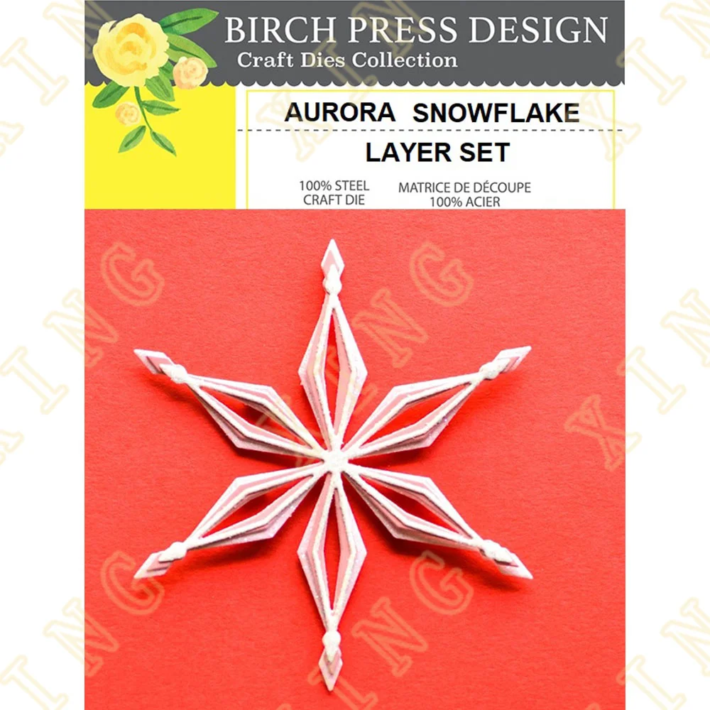 

Metal Cutting Dies for Diy Scrapbooking Crafts Dies Cut Maker Photo Album Template Handmade Decoration New Aurora Snowflake