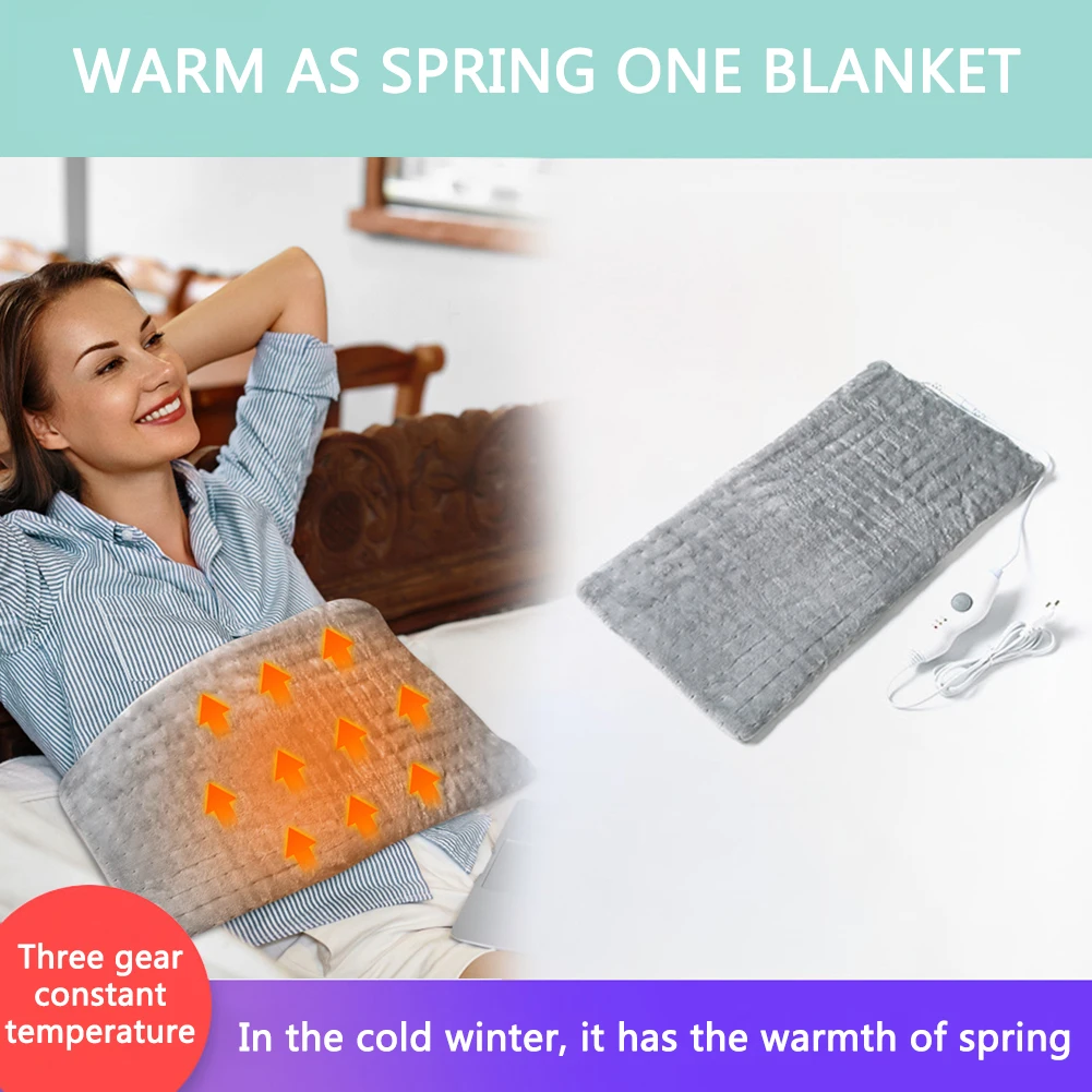 

Electric Heating Pad 3 Gear Adjustable Electric Heating Mat Soft Skin Friendly Heat Cushion Home Sofa Bed Office Heating Pads