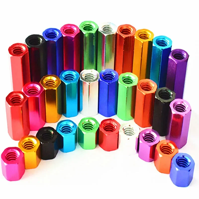 1 шт. M5 M6 Шестигранная прокладка шестигранные шпильки гайки винтовые стержни