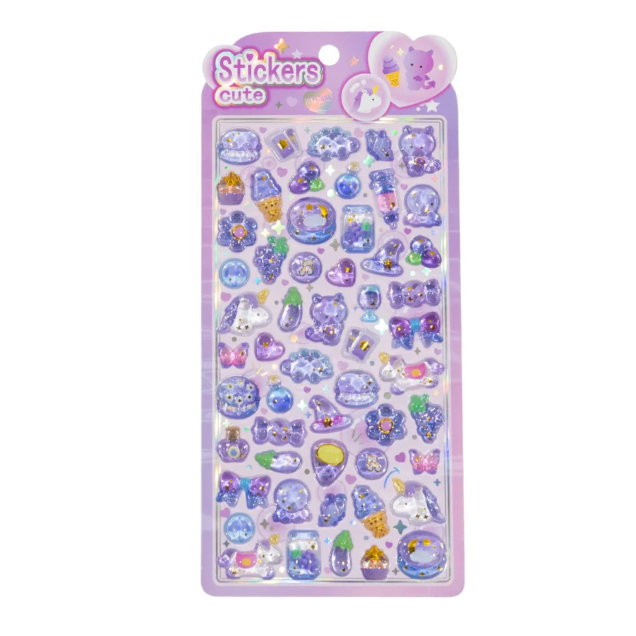 

Японские 3D цветные наклейки с животными