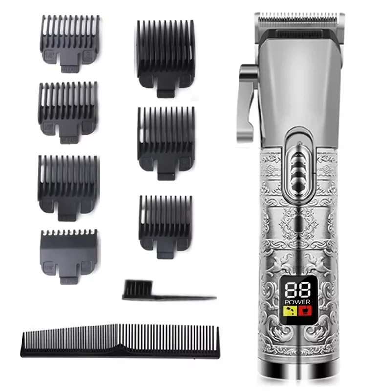 Enlarge Original kemei professional 2-speeds hair clipper for men rechargeable beard hair trimmer electric barber hair cutting machine