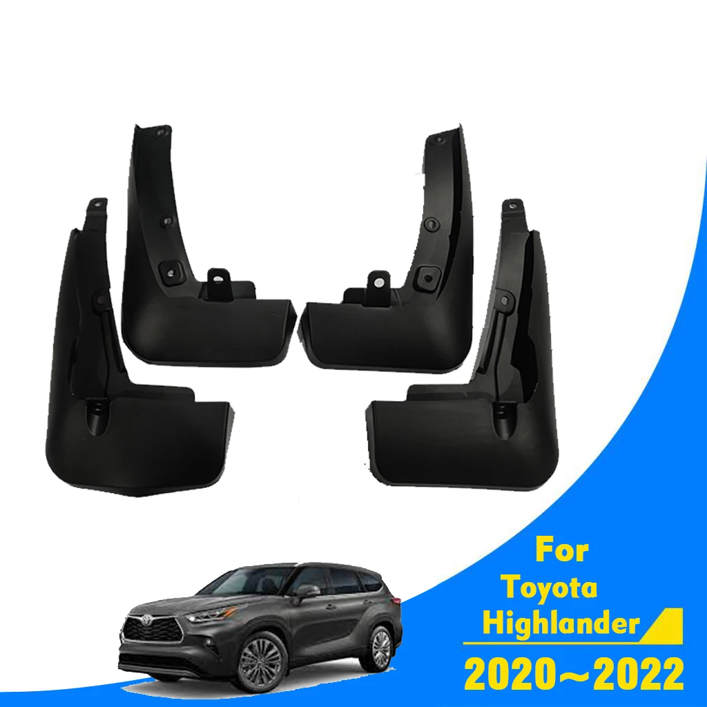 

For Toyota Highlander 2020 2021 2022 Car Mudflaps Mud Flaps Mudguards Splash Fenders Duraflap Accessories Wheel Tuning 4x4 Cover