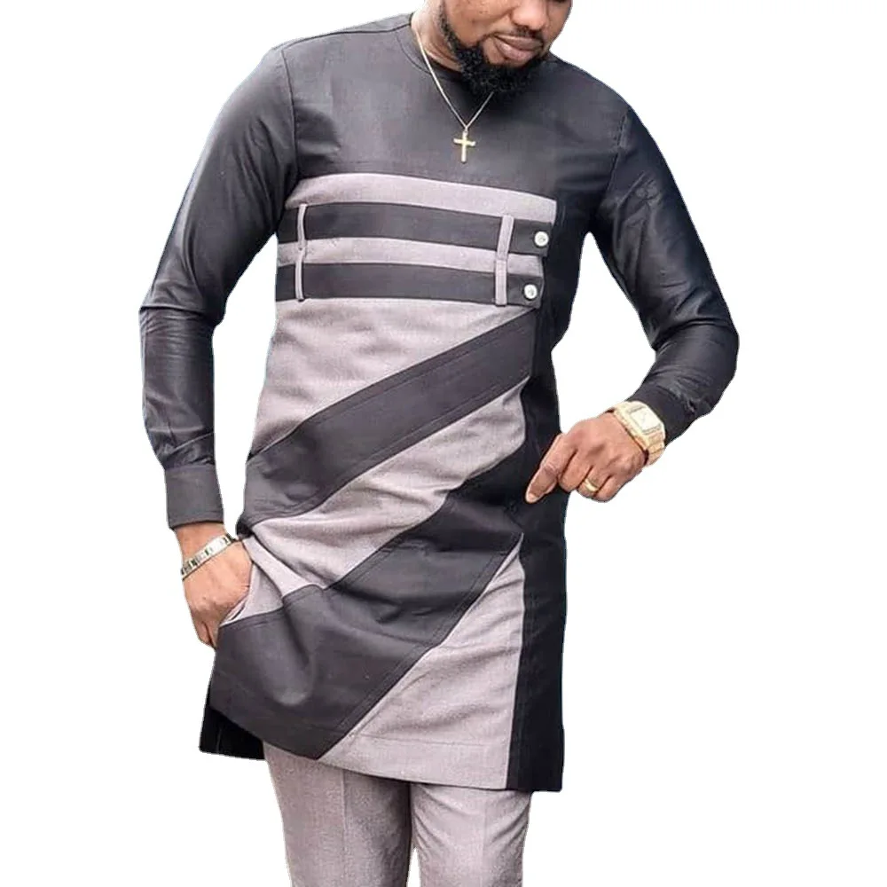 

New dress shirts fashion mens africa clothing dashiki robe africaine hip hop african clothes (without pant only shirt )