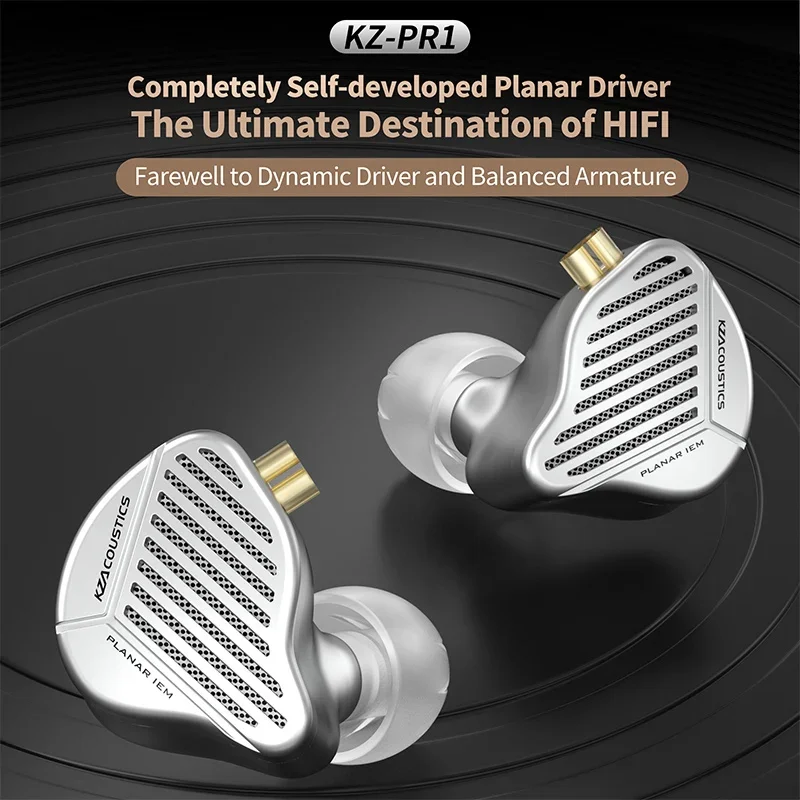 KZ PR1 Dual Cavity Planar Driver 13 2 мм Drive Unit Наушники Музыкальные наушники Hi-Fi Bass Monitor