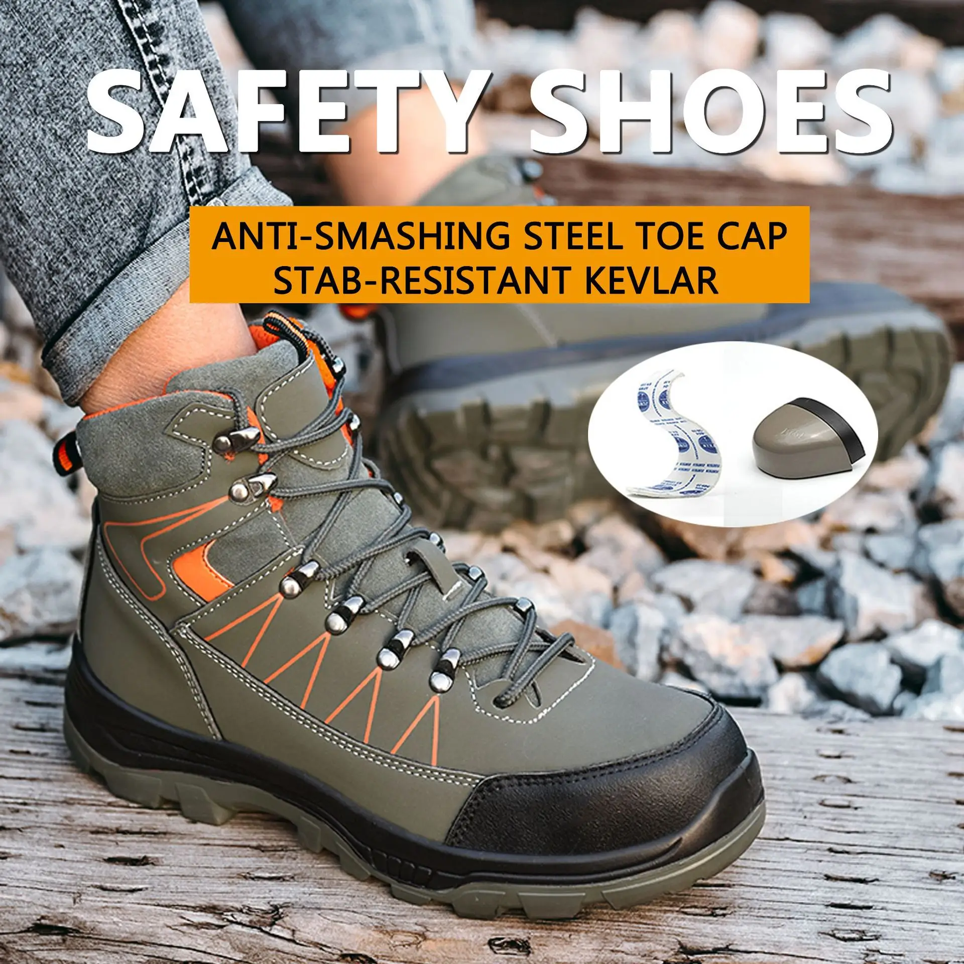 

Steel Toe Work Safety Shoes Men Women Work Sneakers Breathable Lightweight Indestructible Shoes Men Safety Shoes Boots Size36-48