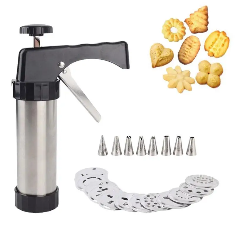

13pcs cookie Making machine set Stainless Steel Cookie Press Maker Kit Diy Biscuit Maker and Decoration kitchen Baking Supplies