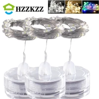hzzkzz 1pcs copper wire led string lights holiday lighting fairy garland for christmas tree wedding party decoration lamp 1pcs