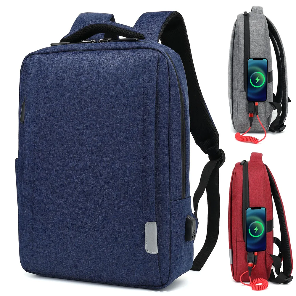 Водонепроницаемый нейлоновый рюкзак 13 14 15 дюймов однотонная сумка для ноутбука с