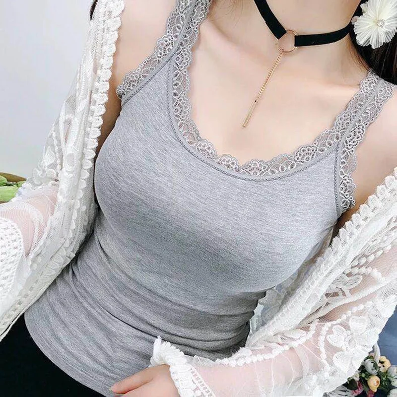 

Slim Waistcoat for Women with Beautiful Back, Thin Sexy Lace Bottom for Women with Solid Color Underwear