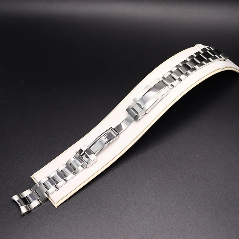 20mm Watchband Bracelet Stainless Steel Men's Watch Strap Parts Wristband Accessories For Daytona Oyster Submariner 40mm Case