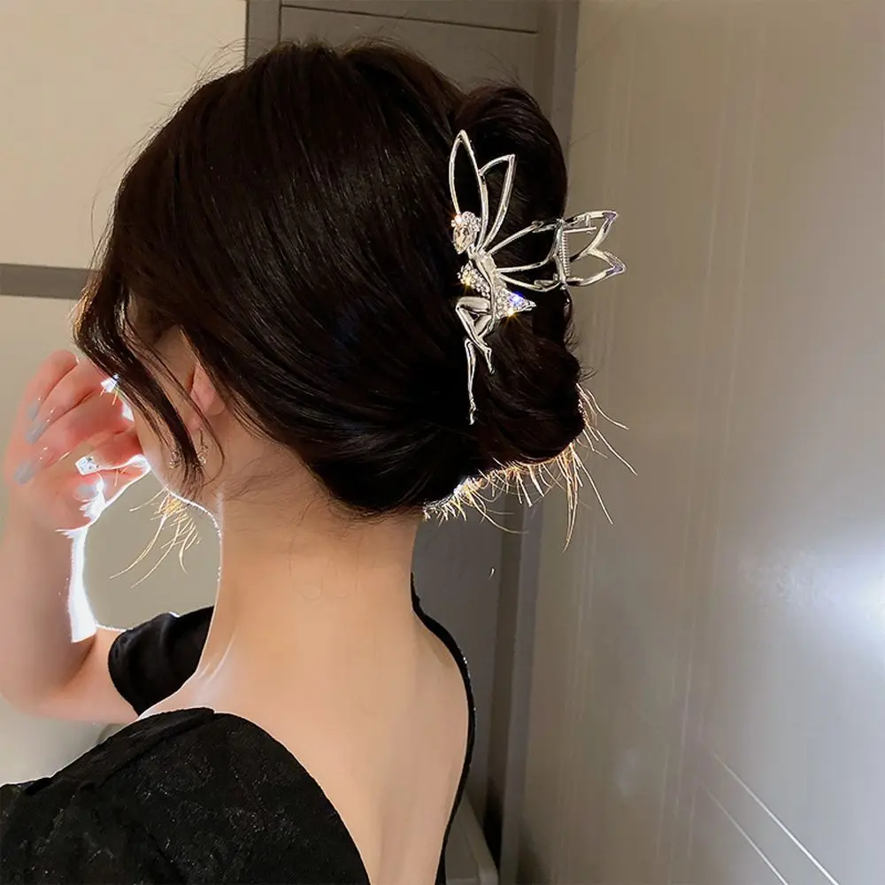 

Luxury Gift Headwear Elegant Fashion Fairy Shark Clip Spirit Shape Korean Style Hair Claw Female Hair Claw