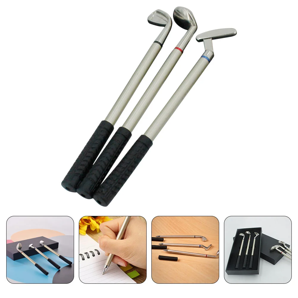 

Подарочная ручка для гольфа, Офисная Шариковая ручка для планшетов, канцелярские принадлежности, коллеги, подарки, металлический гольф