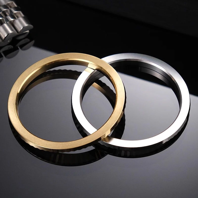 For Rolex 41mm dial dog tooth bezel NH35 movement ring stainless steel case Watch Case 35.8m 39mm Stainless Steel Outer rin